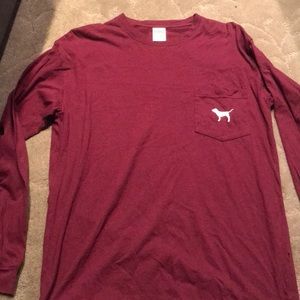 long sleeve pink shirt